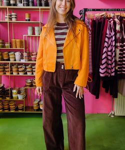 VENJA CORDUROY PANTS - BROWN