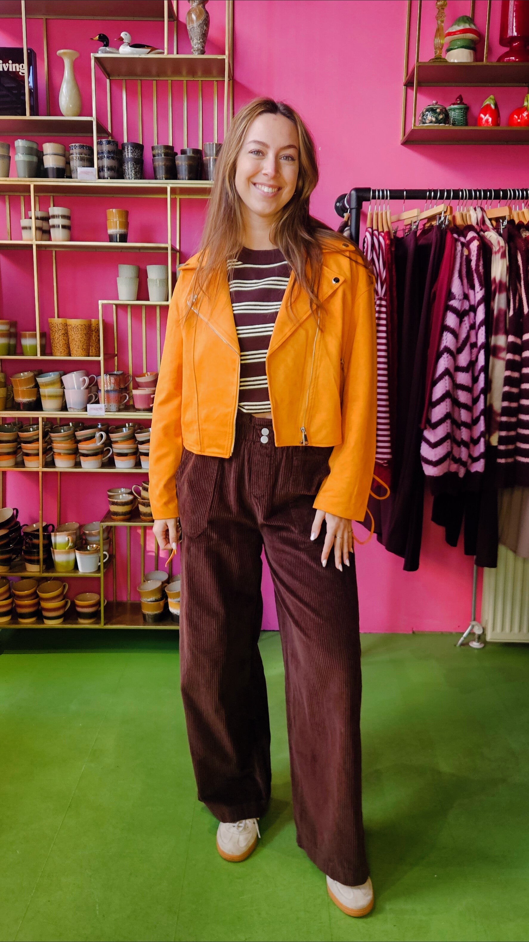 VENJA CORDUROY PANTS - BROWN