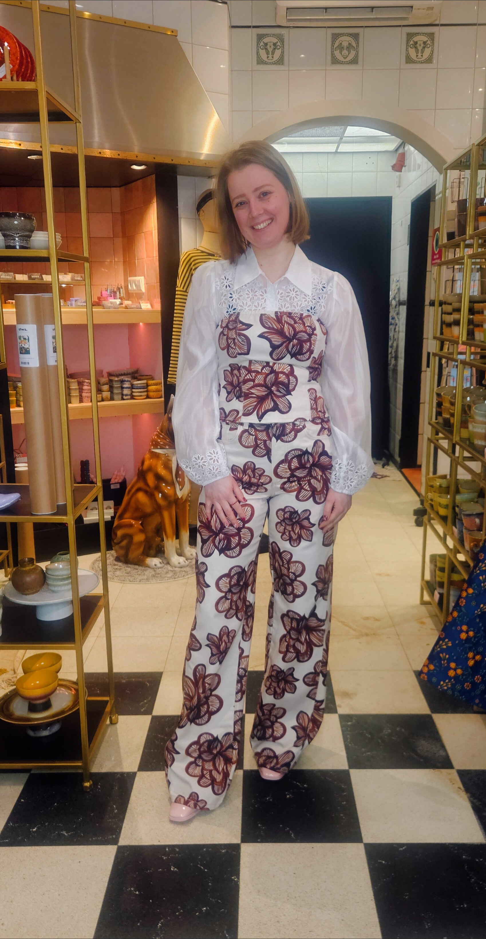 HARPER & YVE | MAYRA PANTS - DESSERT FLOWER ECRU