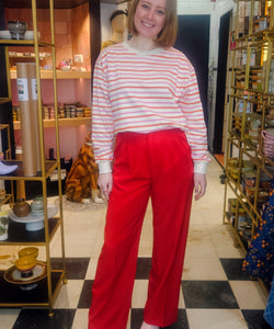 COMPAÑÍA FANTÁSTICA | DOUBLE STRIPE SWEATER - PINK