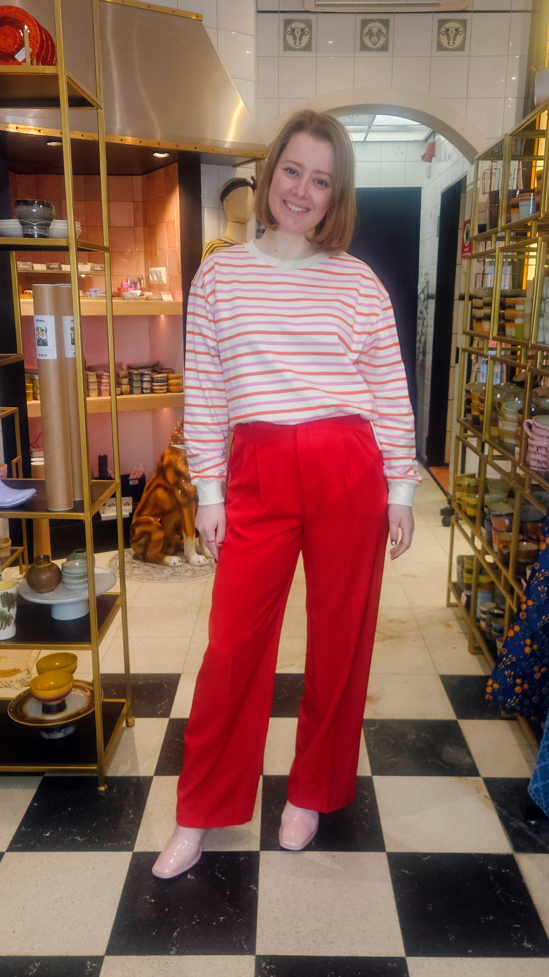 COMPAÑÍA FANTÁSTICA | DOUBLE STRIPE SWEATER - PINK