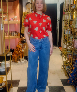 COMPAÑÍA FANTÁSTICA | CUPID DOT SS BLOUSE - RED