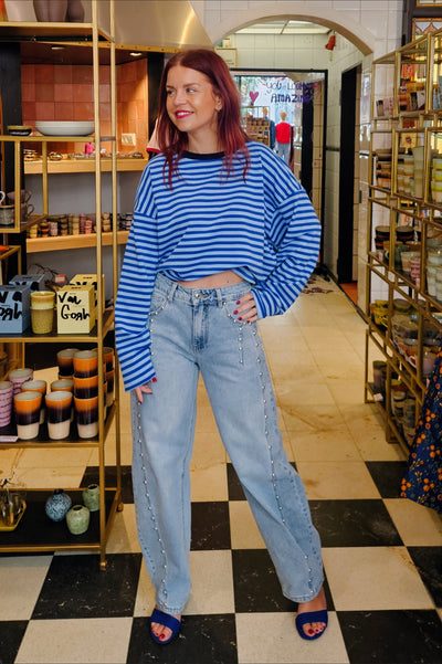 COCO BARREL JEANS - BLUE