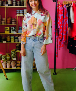 AVA BARREL JEANS - LIGHT BLUE