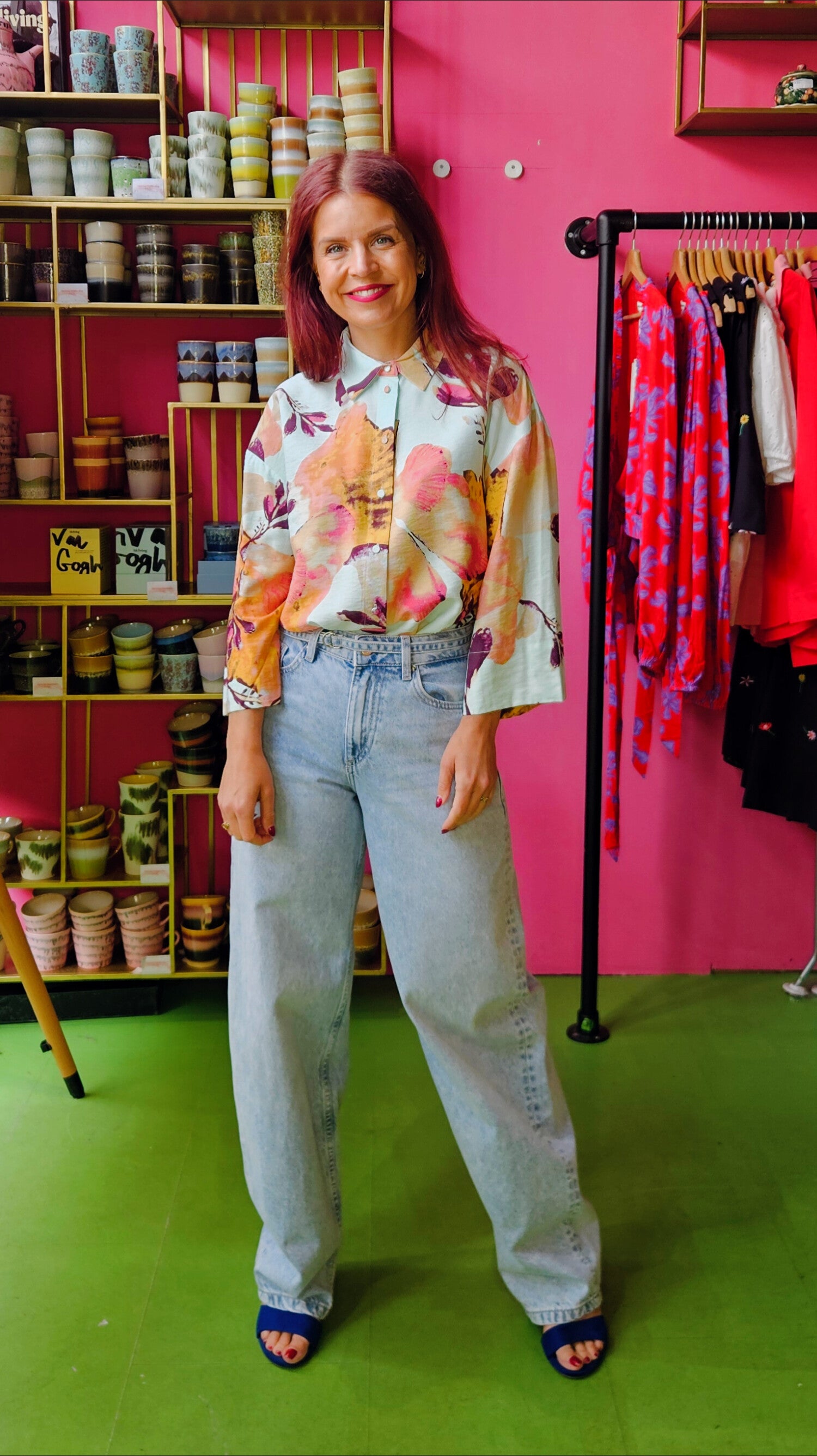 AVA BARREL JEANS - LIGHT BLUE