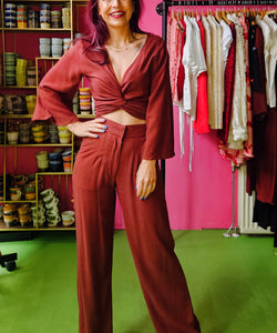 BOB & BILL | BERAWA ISELANA PANTS - RAFLESIA REDDISH BROWN