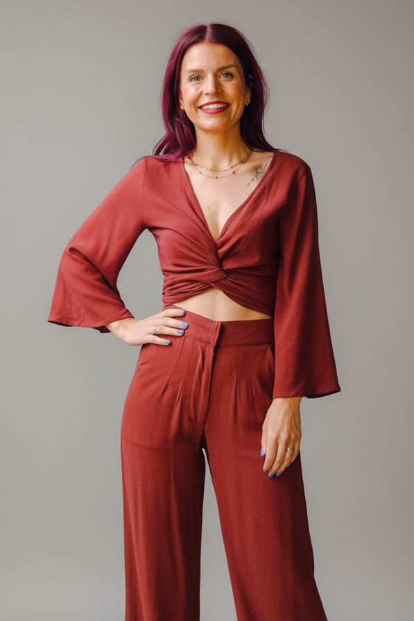 BOB & BILL | BERAWA ISELANA PANTS - RAFLESIA REDDISH BROWN