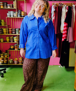 SKYLAR BLOUSE - ROYAL BLUE