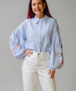 NÜMPH | SURFER SHIRT- PLACID BLUE
