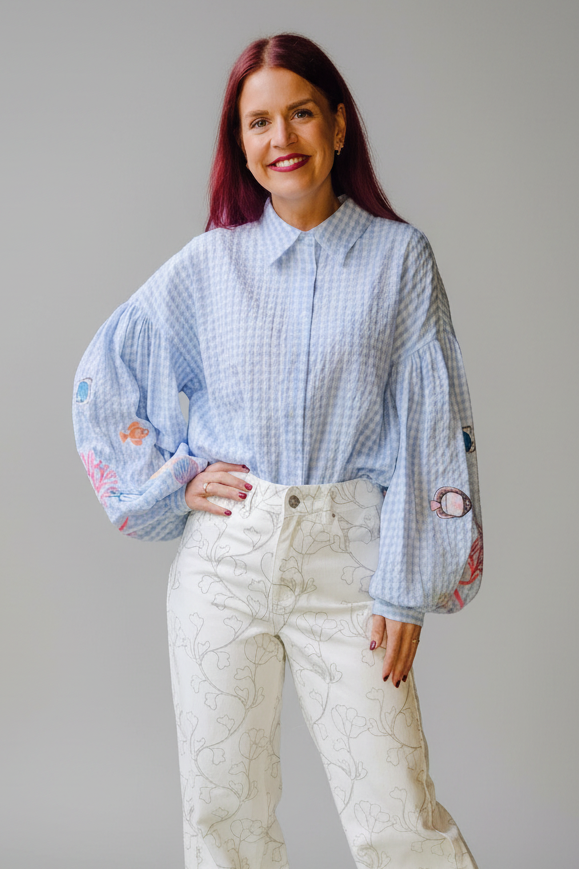 NÜMPH | SURFER SHIRT- PLACID BLUE