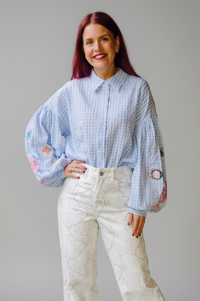 NÜMPH | SURFER SHIRT- PLACID BLUE