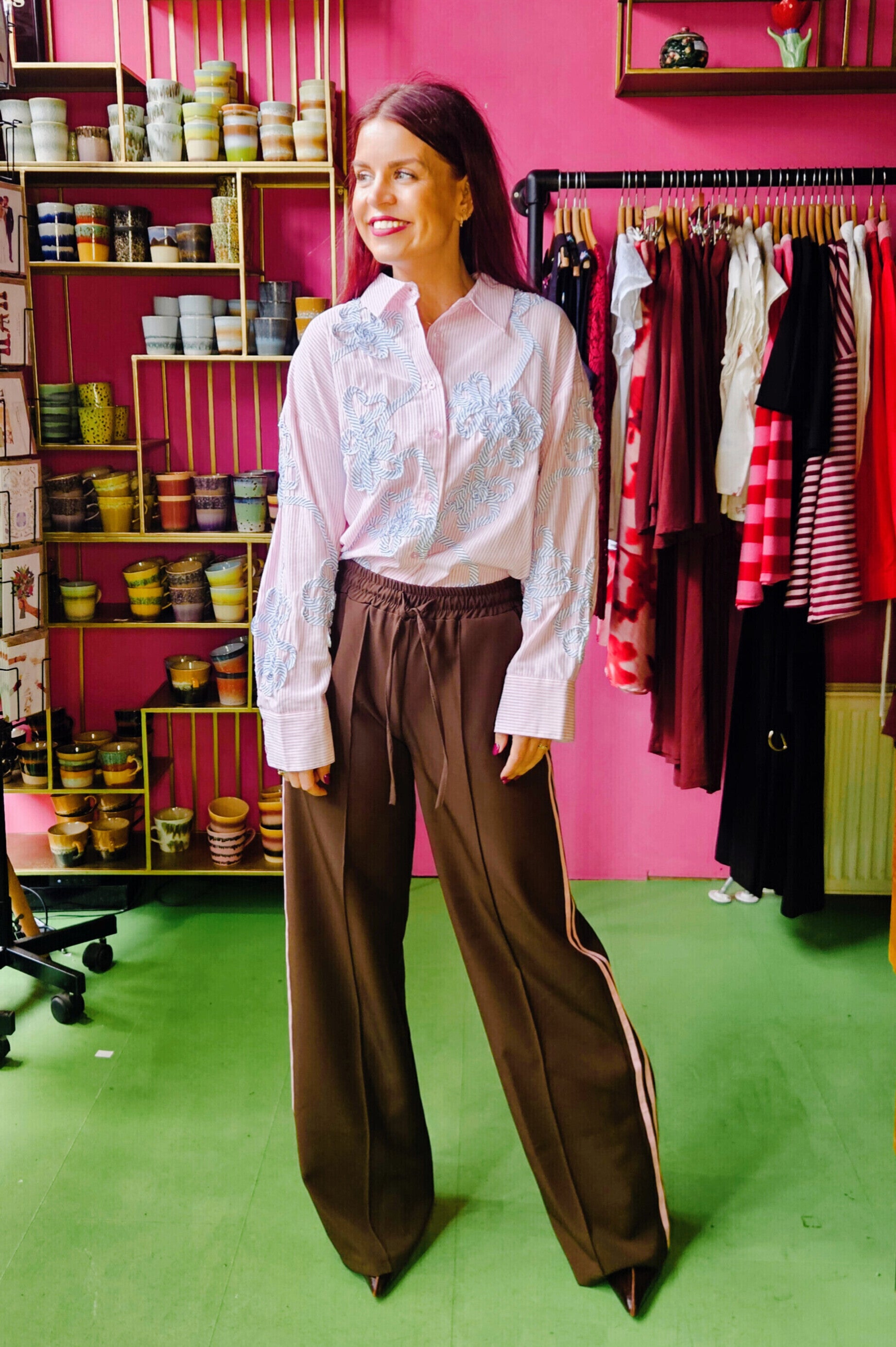 NÜMPH | MELIA OVERSIZE SHIRT - PRISM PINK