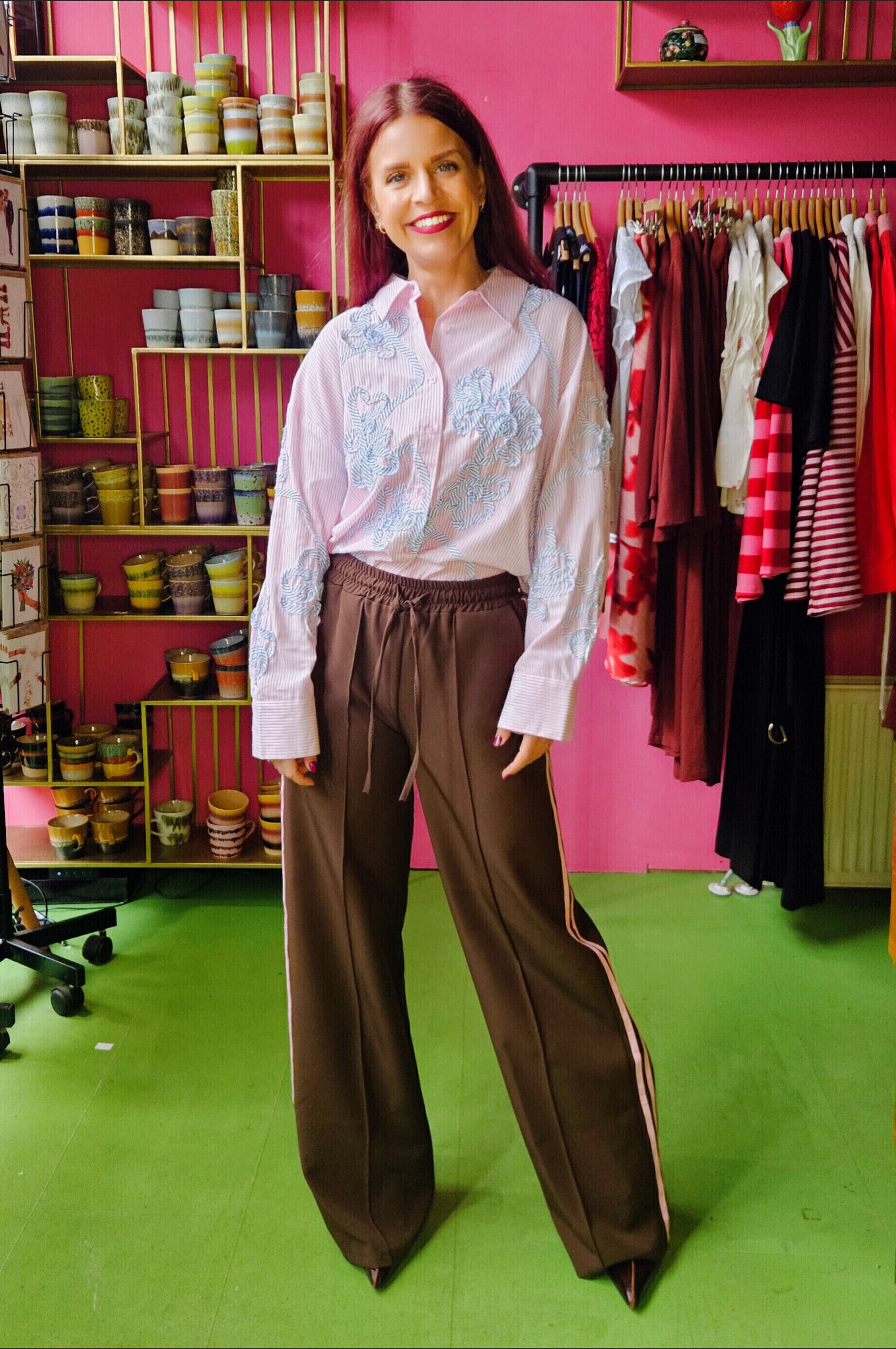 NÜMPH | MELIA OVERSIZE SHIRT - PRISM PINK