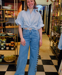 PUFFY BLOUSE - BLUE