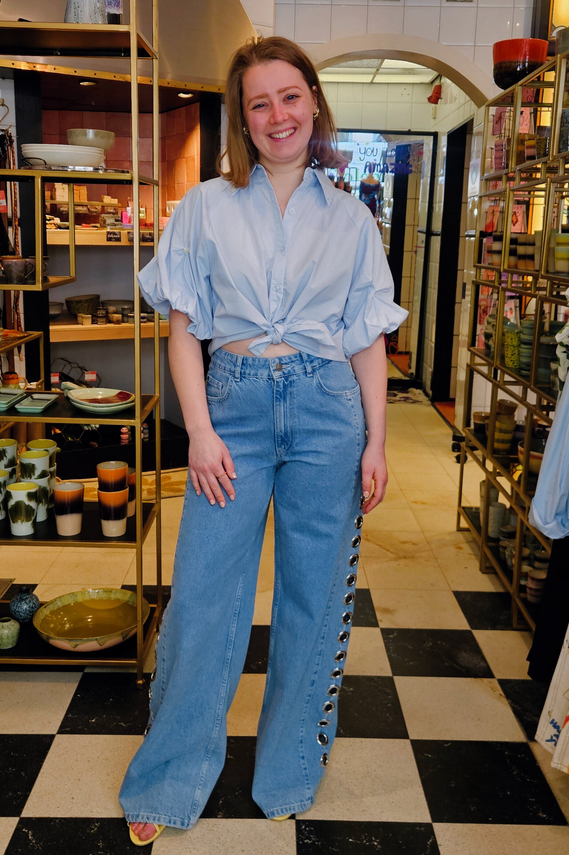 PUFFY BLOUSE - BLUE