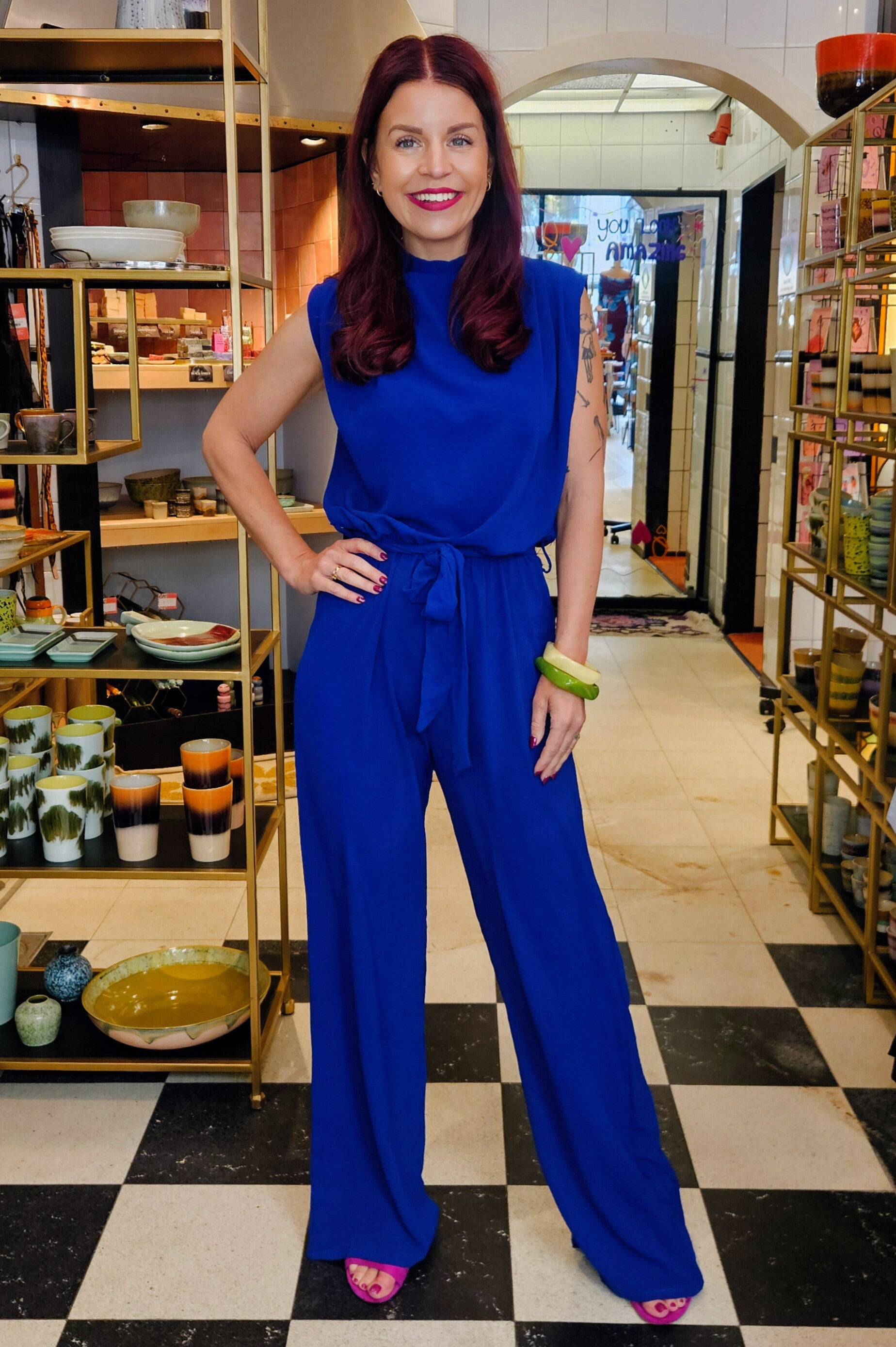 GUTO LS JUMPSUIT - COBALT