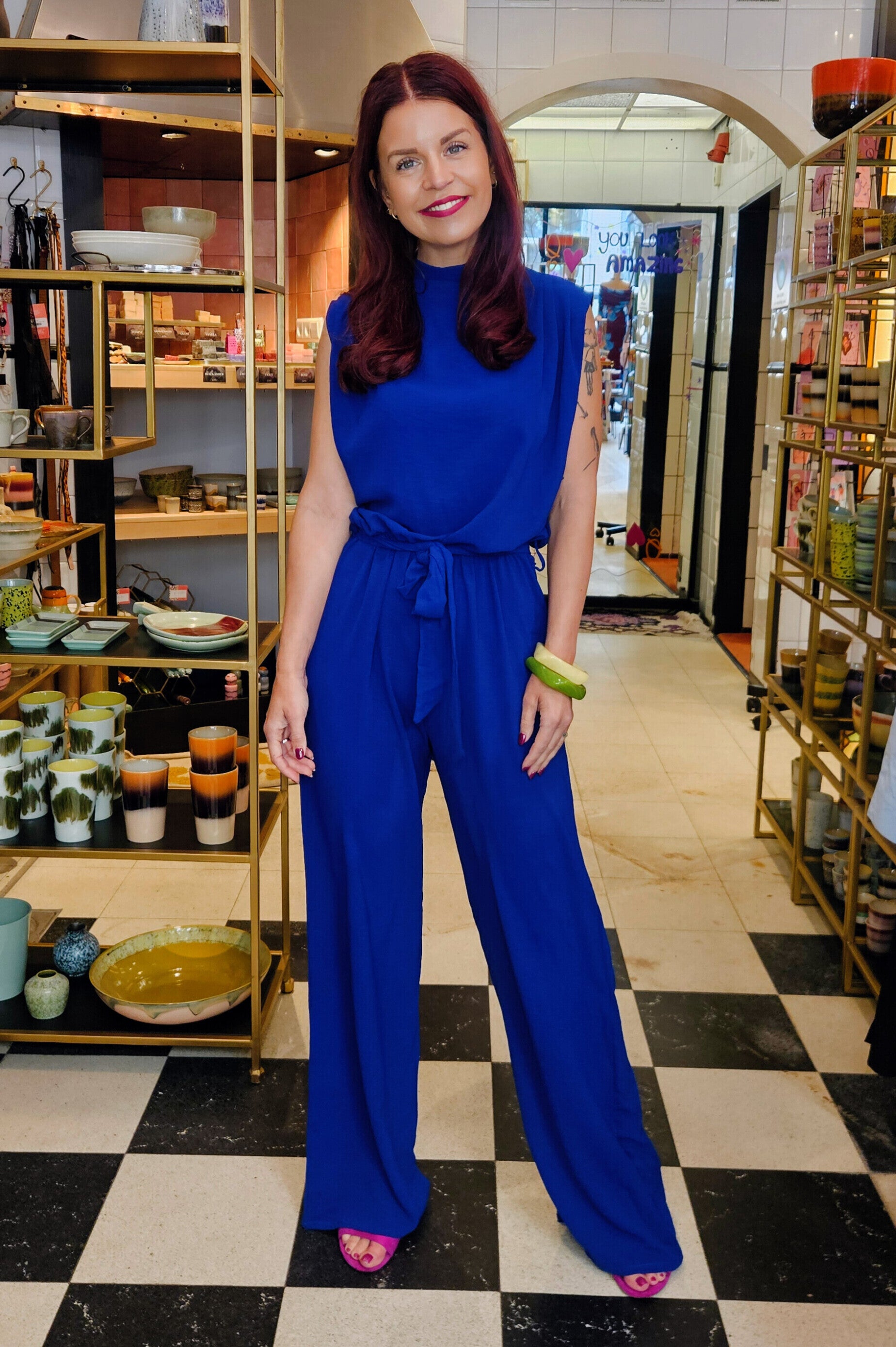GUTO LS JUMPSUIT - COBALT