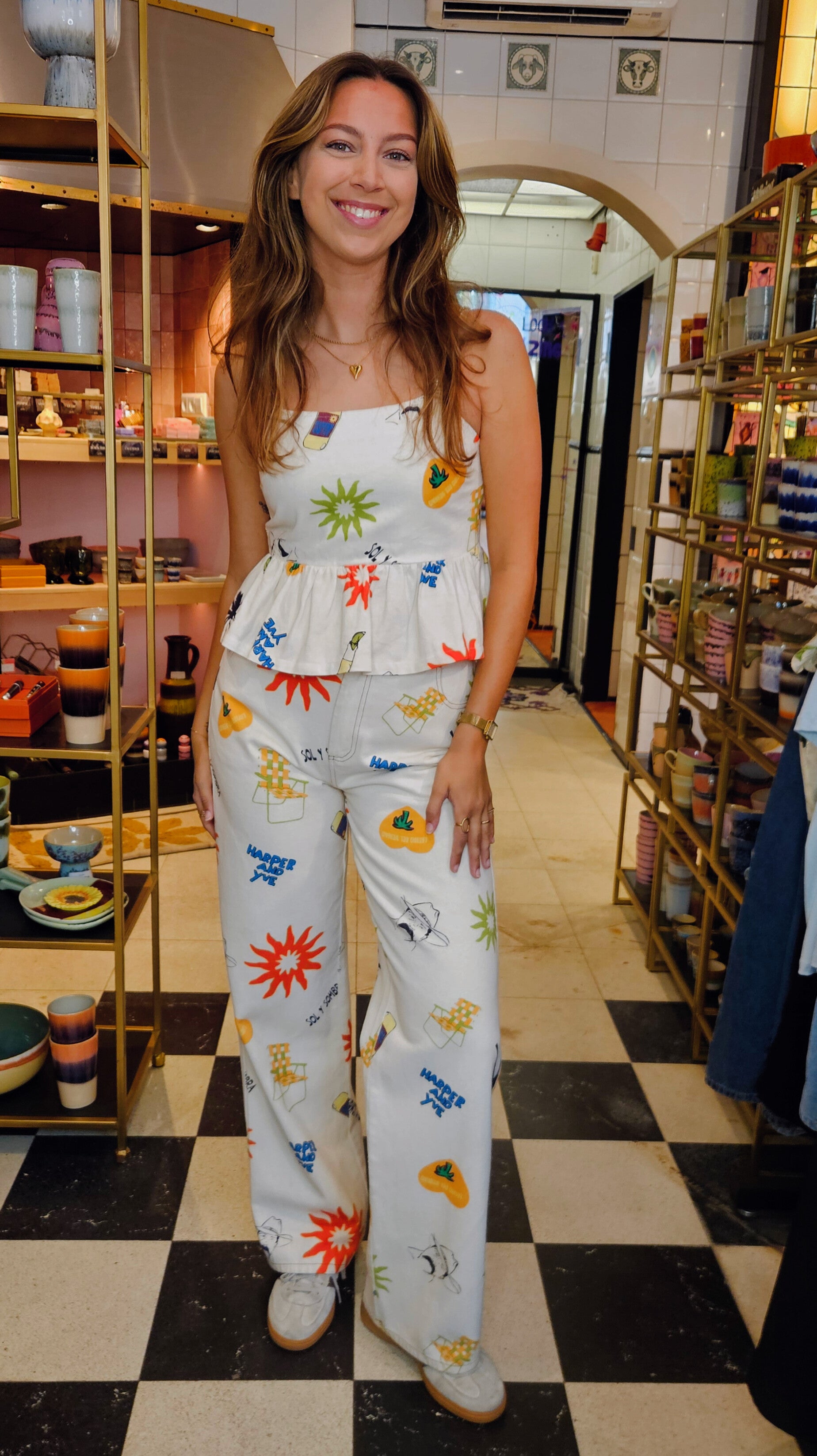 HARPER & YVE | YVE PANTS - JUAN CARLOS/ECRU