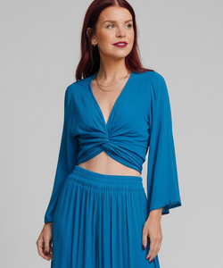 BOB & BILL | BERAWA LIO WRAP TOP - TEAL