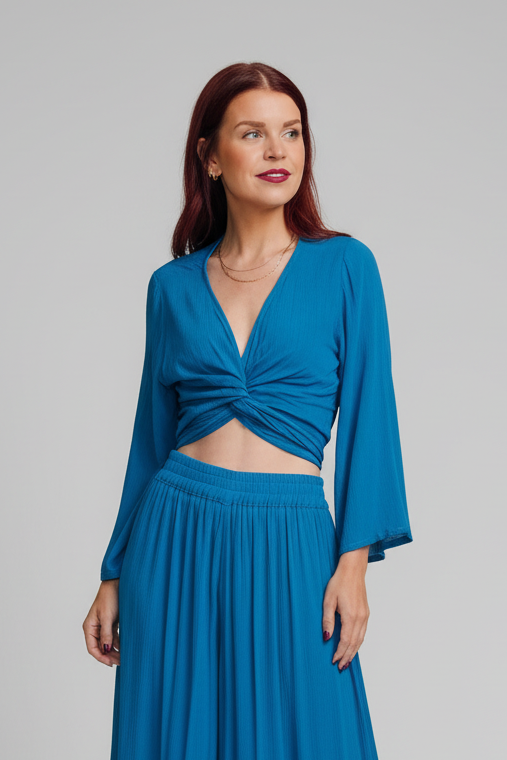BOB & BILL | BERAWA LIO WRAP TOP - TEAL