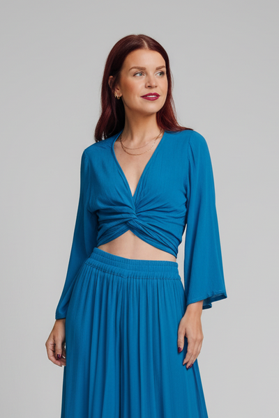 BOB & BILL | BERAWA LIO WRAP TOP - TEAL
