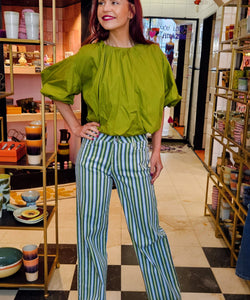BEERTJE BLOUSE -GREEN