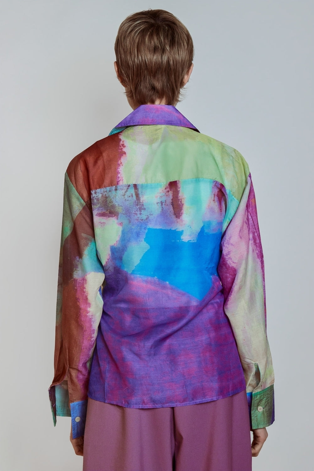 RIVER WRAP BLOUSE - PURPLE