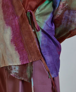 RIVER WRAP BLOUSE - PURPLE