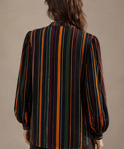 MILLE STRIPED BLOUSE - MULTI