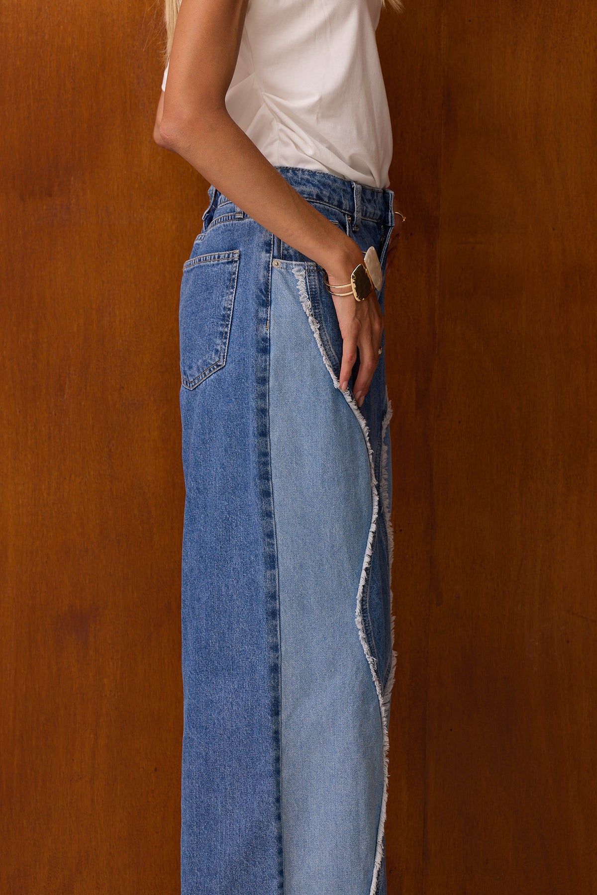 CRUSH SWIRL JEANS - BLUE