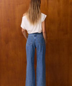 CRUSH SWIRL JEANS - BLUE