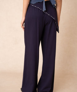 LUMI WRAP PANTS - NAVY