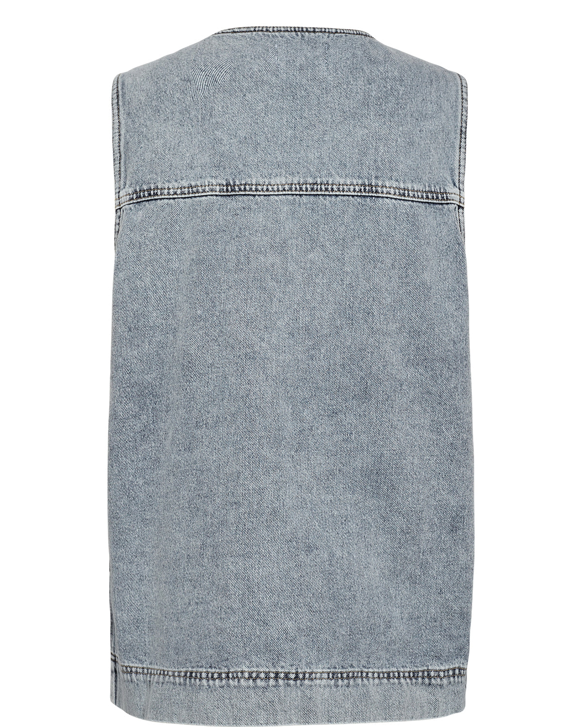 NÜMPH | BROOKLYN VEST - LIGHT BLUE BLEACH