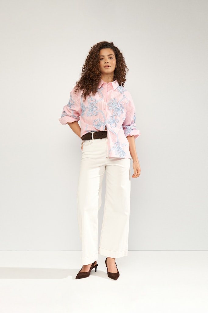 NÜMPH | MELIA OVERSIZE SHIRT - PRISM PINK