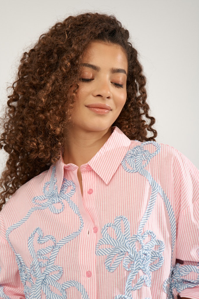 NÜMPH | MELIA OVERSIZE SHIRT - PRISM PINK