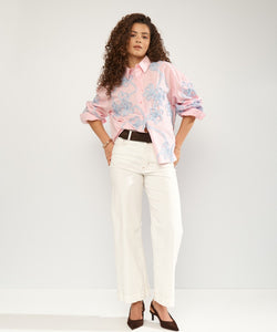 NÜMPH | MELIA OVERSIZE SHIRT - PRISM PINK