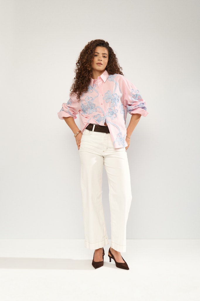 NÜMPH | MELIA OVERSIZE SHIRT - PRISM PINK