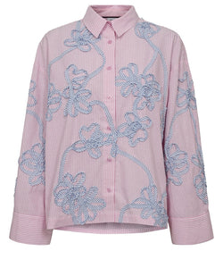 NÜMPH | MELIA OVERSIZE SHIRT - PRISM PINK