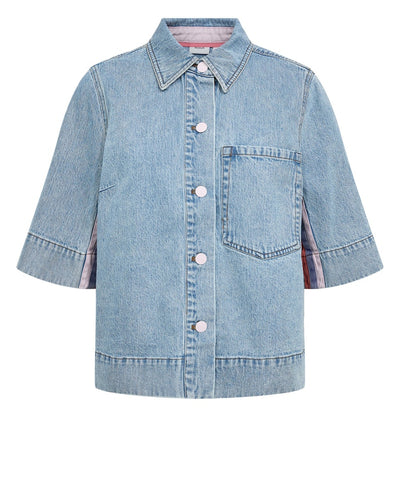NÜMPH | MALAGA SHIRT - LIGHT BLUE DENIM