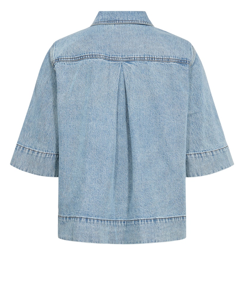 NÜMPH | MALAGA SHIRT - LIGHT BLUE DENIM