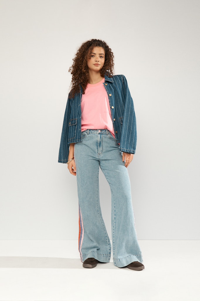 NÜMPH | MALAGA HR WIDE JEANS - LIGHT BLUE DENIM