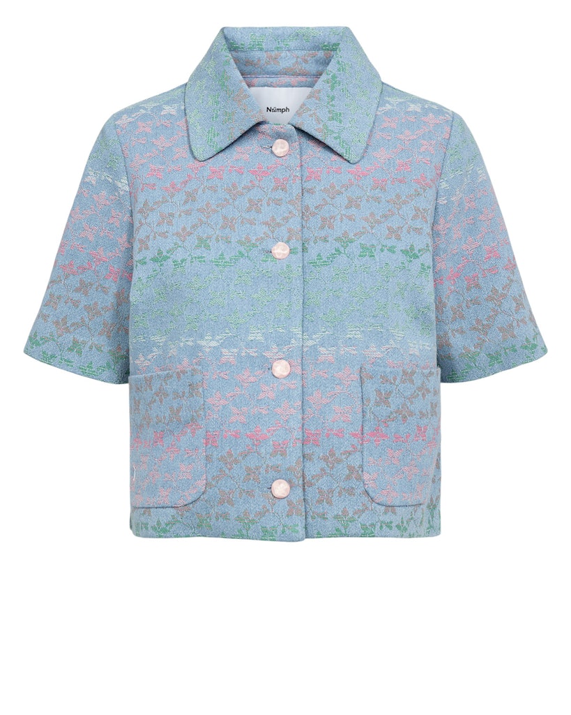 NÜMPH | SANNIE SS BLAZER - MEDIUM BLUE DENIM
