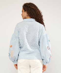 NÜMPH | SURFER SHIRT- PLACID BLUE