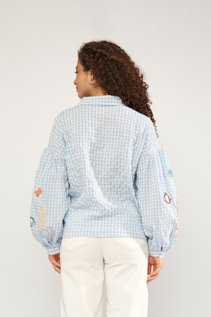 NÜMPH | SURFER SHIRT- PLACID BLUE