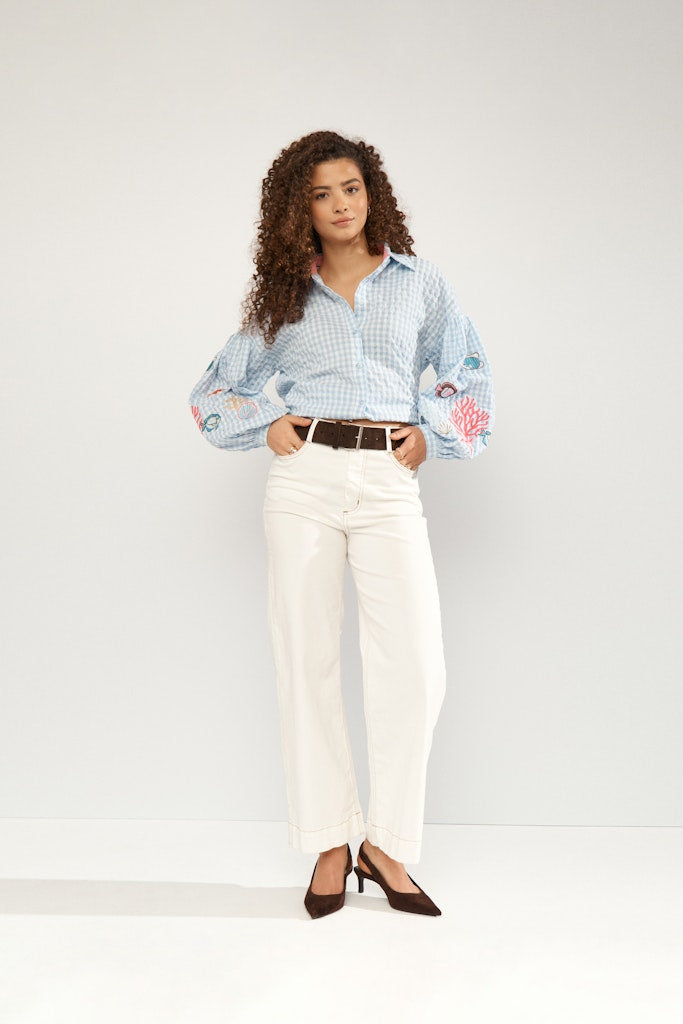 NÜMPH | SURFER SHIRT- PLACID BLUE
