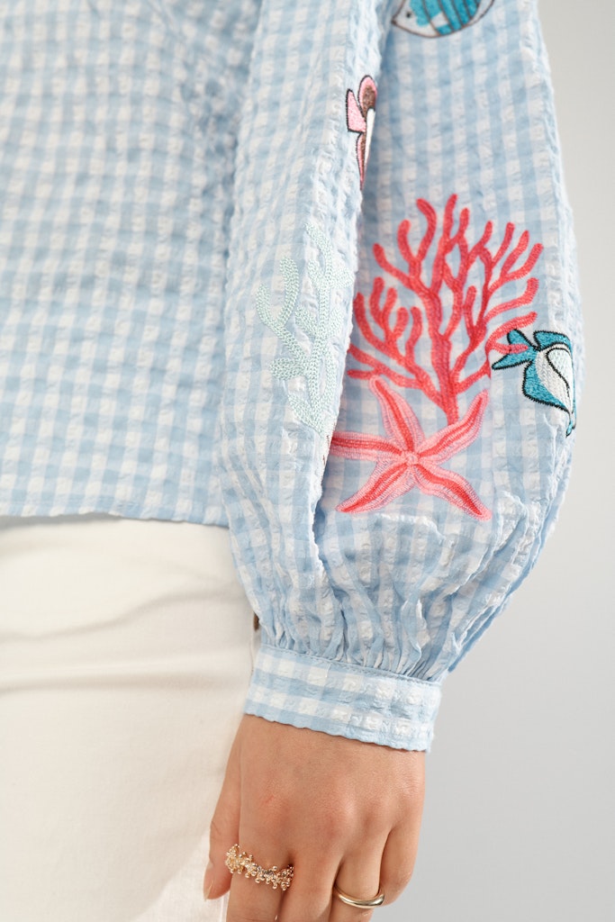 NÜMPH | SURFER SHIRT- PLACID BLUE