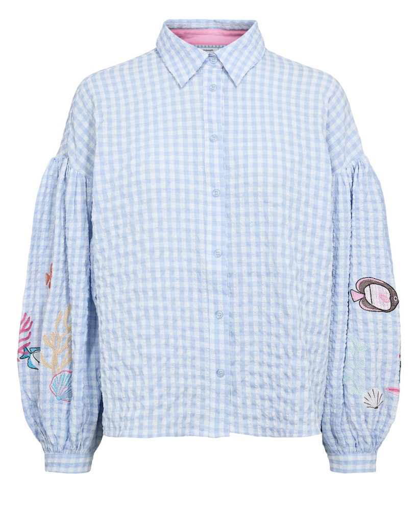 NÜMPH | SURFER SHIRT- PLACID BLUE