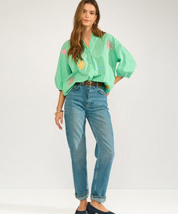 NÜMPH | SEANNE SHIRT - ABSINTHE GREEN
