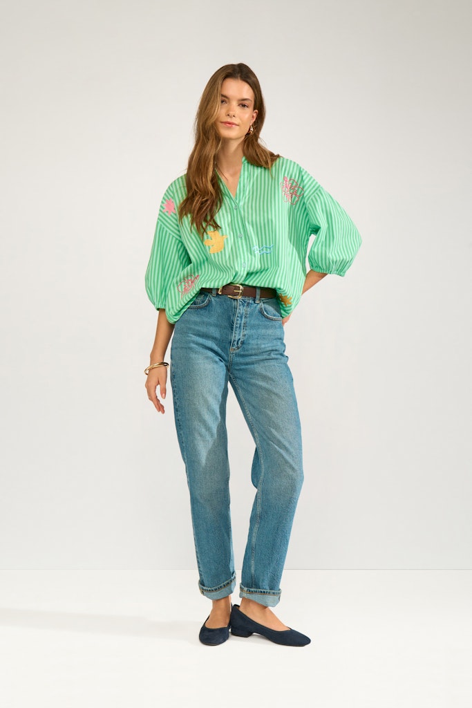NÜMPH | SEANNE SHIRT - ABSINTHE GREEN