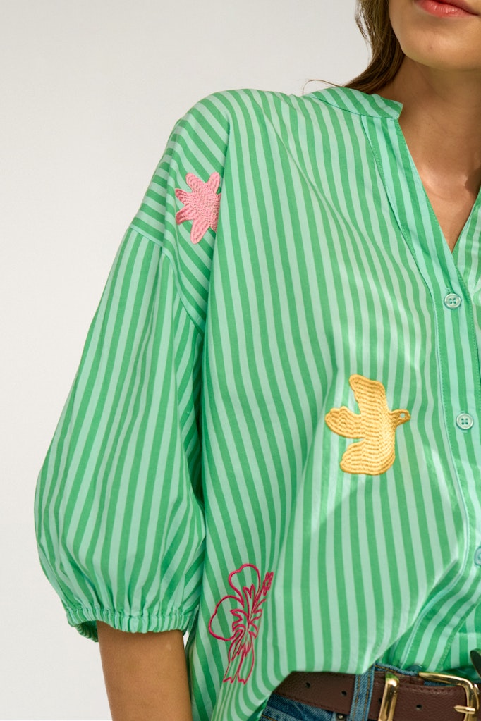 NÜMPH | SEANNE SHIRT - ABSINTHE GREEN